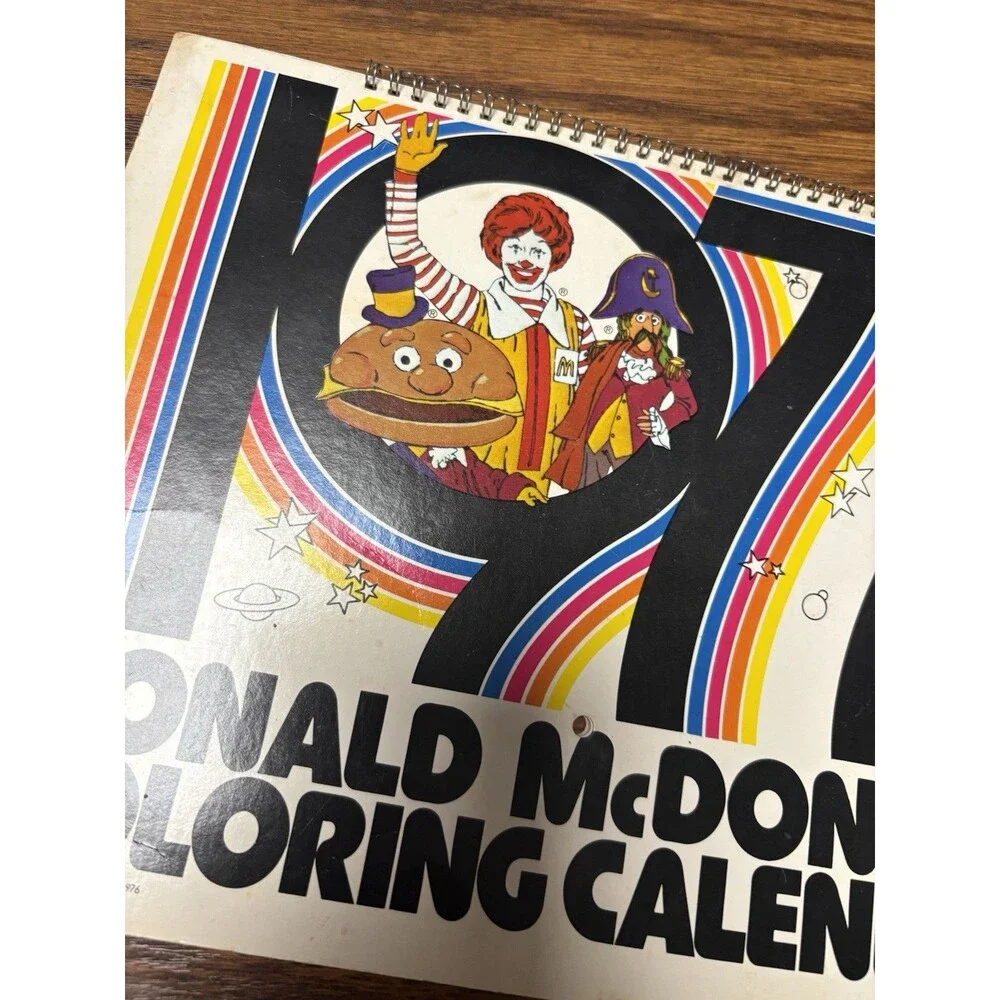 McDonalds 1976 Bicentennial Coloring Calendar (VF+)
